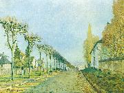 Alfred Sisley Weg der Maschine, bei Louveciennes oil painting artist